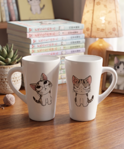 Jarro Alto Linea Blanca - Gatito Chi