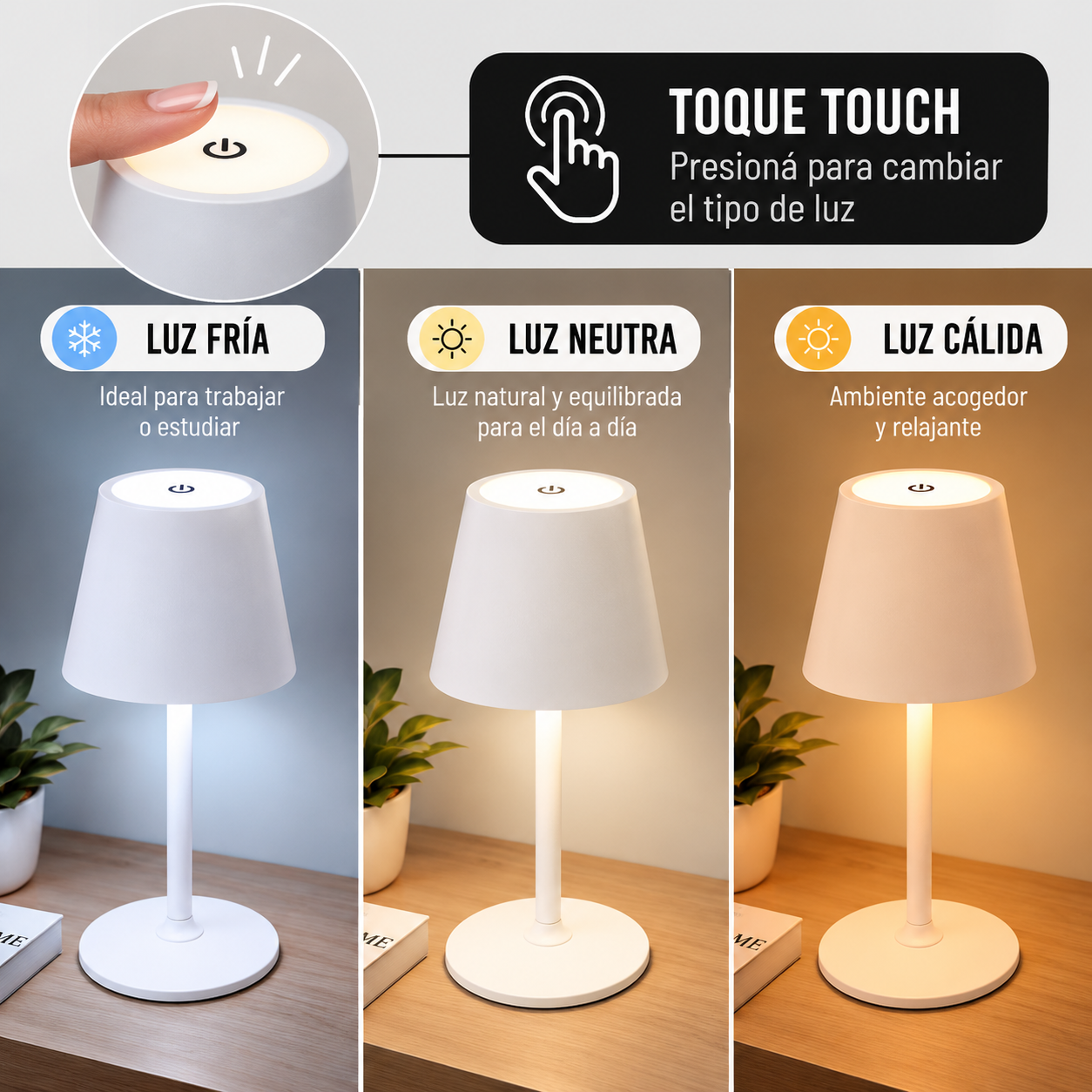 Lampara Touch Ajustable