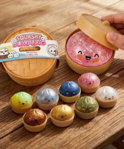Dumpling Squishy Sorpresa Antiestres Glitter