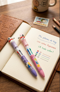 Alternative view of Lapicera 4 Colores con Resaltador – Snoopy