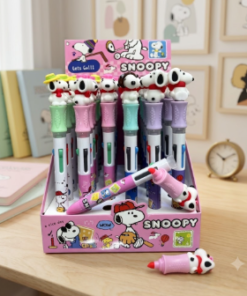Lapicera 4 Colores con Resaltador – Snoopy