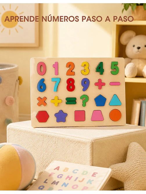 Juego de Encastre - Numeros/Letras