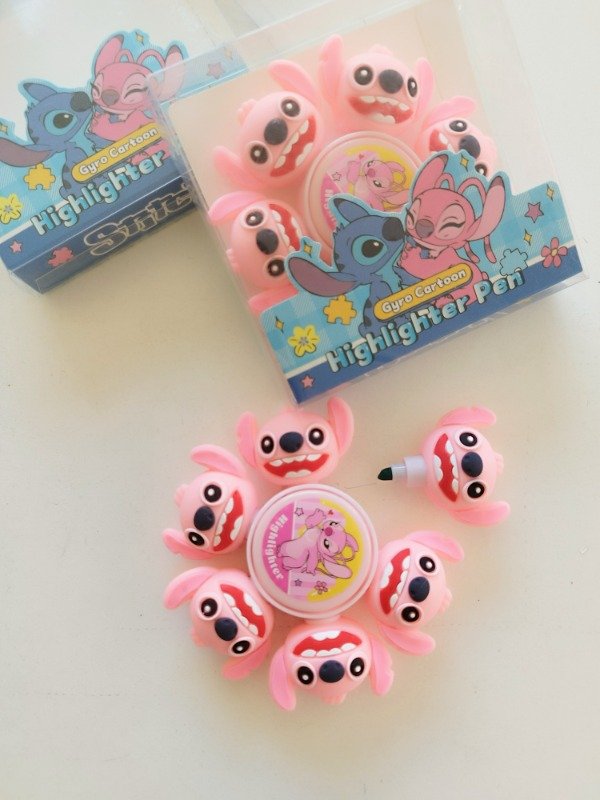 Resaltador Spinner - Stitch y Angel - Imagen 4