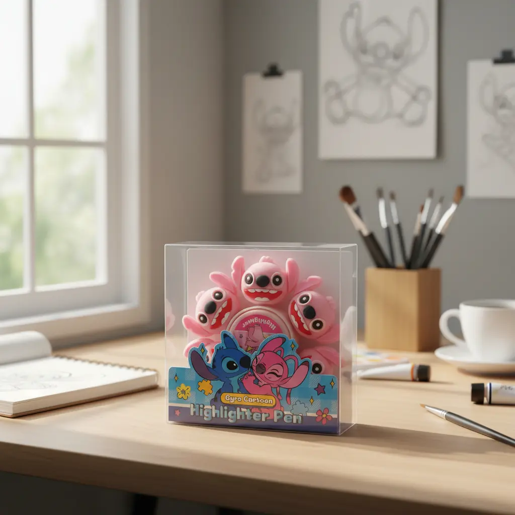 Resaltador Spinner - Stitch y Angel - Imagen 3
