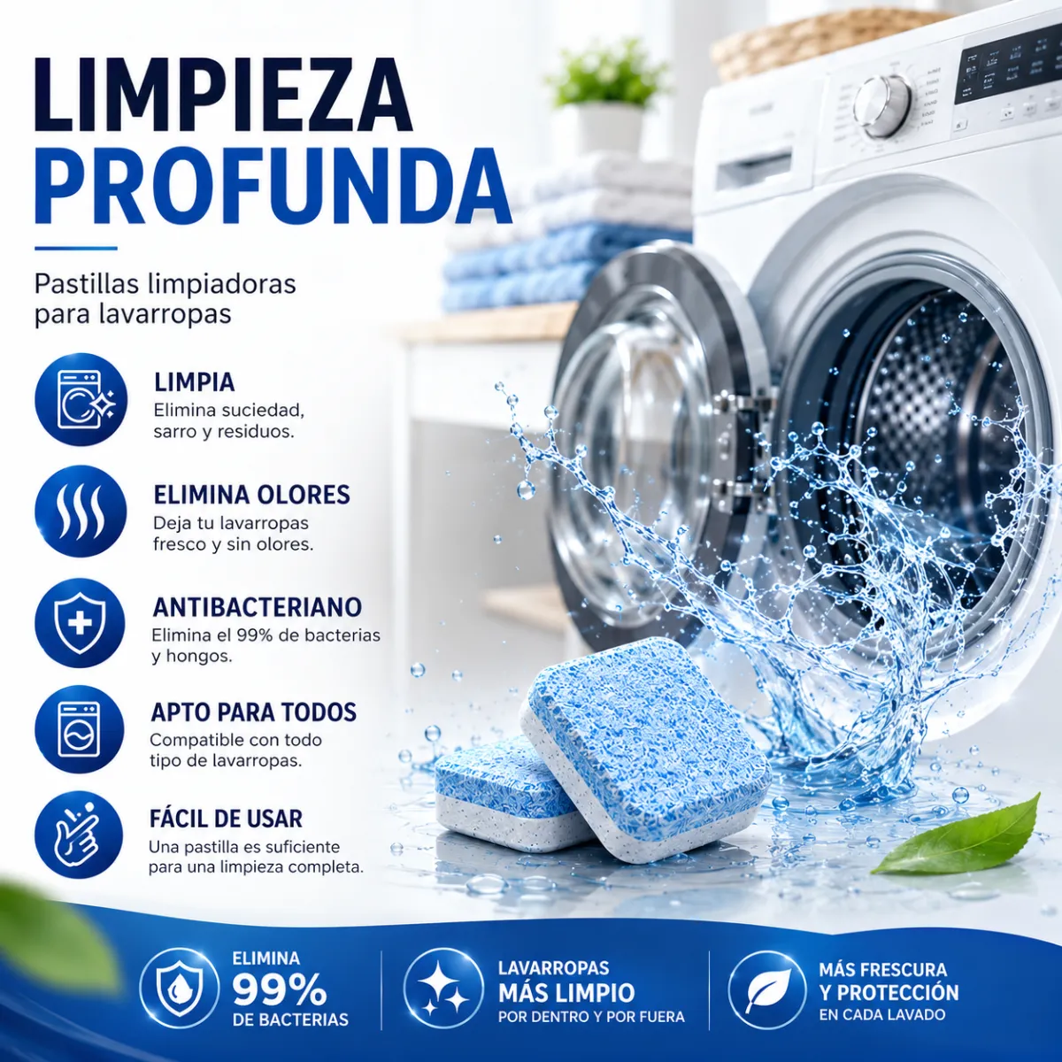 kit de pastillas limpiadoras para lavarropas - Imagen 5