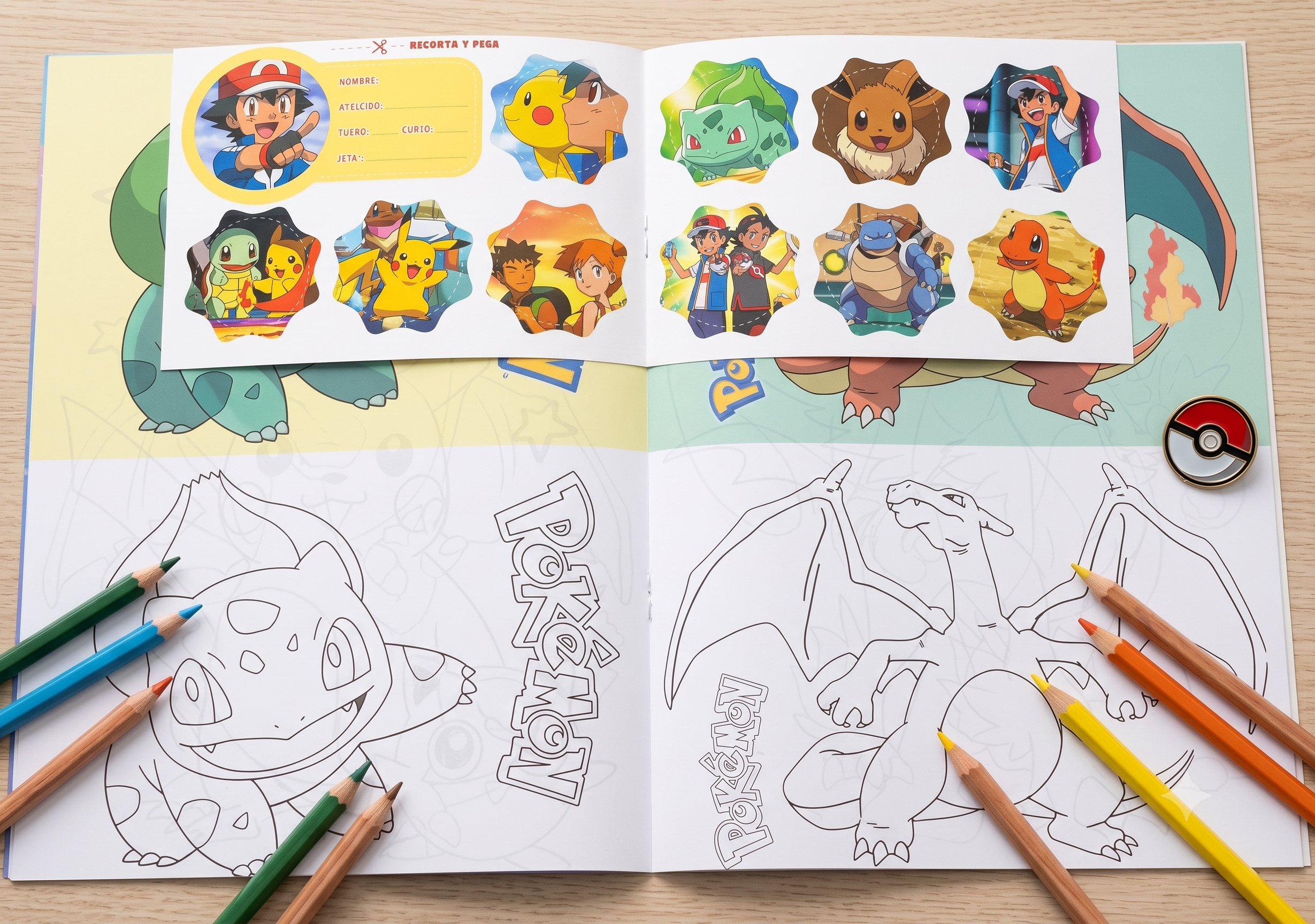 Cuaderno para pintar - Pokemon - Imagen 2