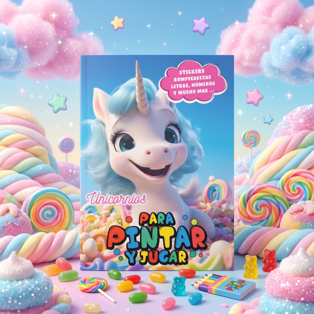 Cuaderno para pintar - Unicornio