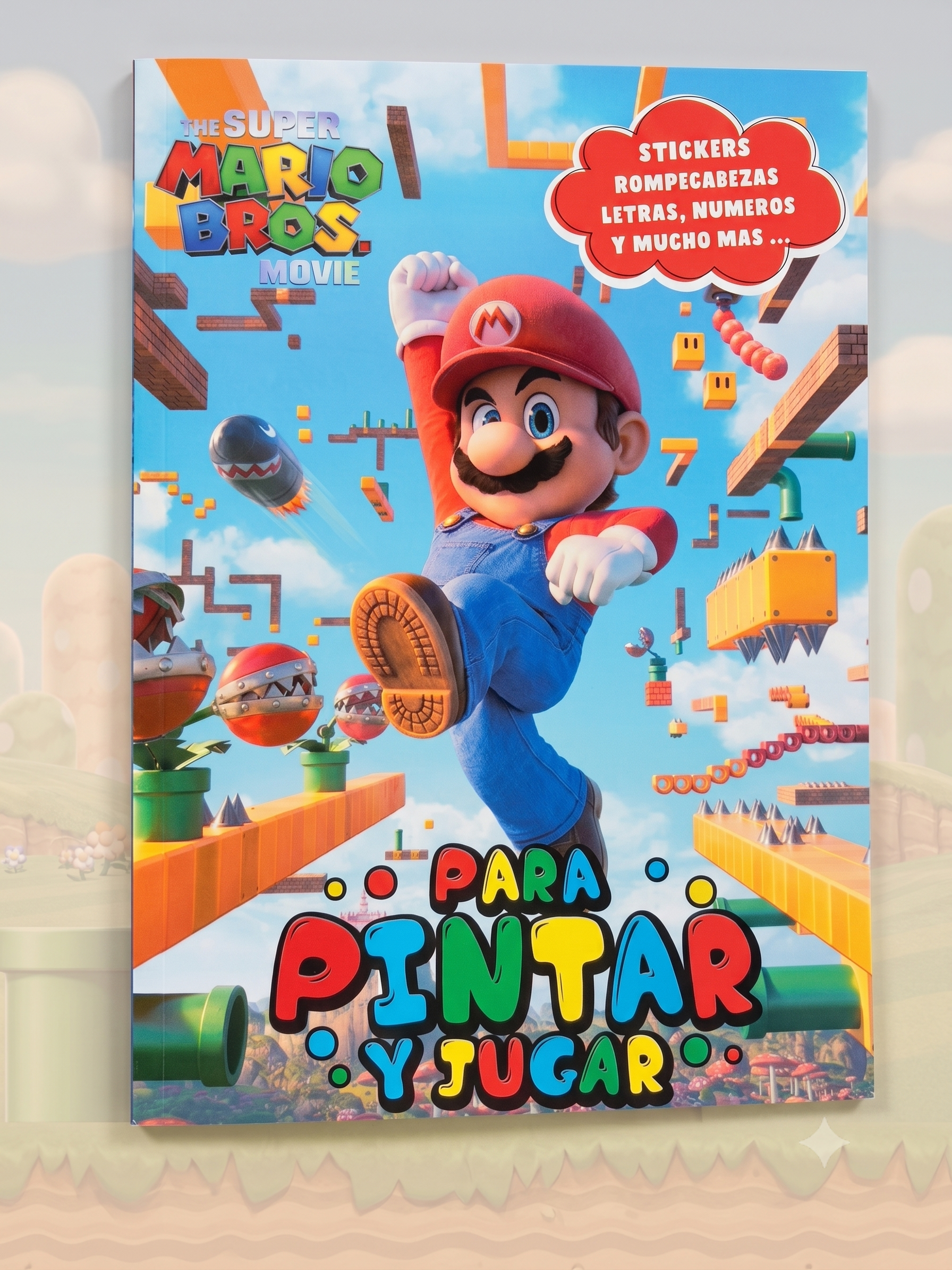 Cuaderno para pintar - Mario Bros