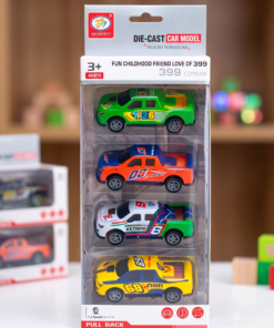 Set 4 Autos/camioneta A Friccion