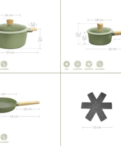 Alternative view of Bateria de Cocina Olive - Hudson + accesorios