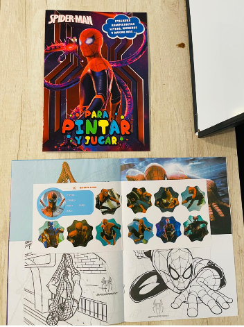 Cuaderno para pintar Spiderman - Imagen 2