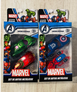Autos Metalicos x2 - Marvel