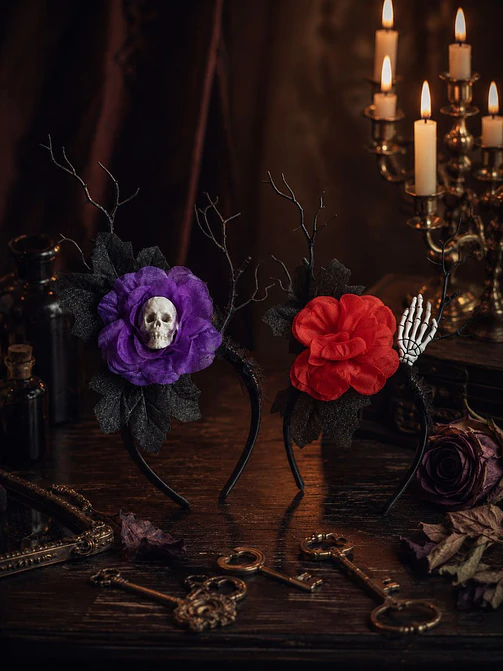 Vincha Halloween - Rosas - Imagen 2
