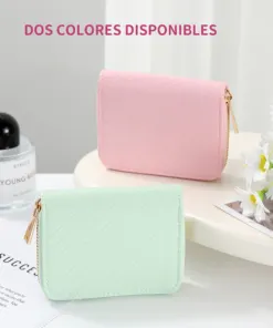 Tarjetero de Dama - Cuerina Pastel