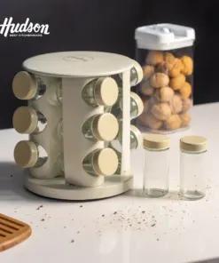 Especiero giratorio Acero inox. y vidrio x12 - Harmony - Hudson
