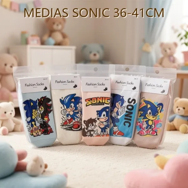 Medias Soquetes - Sonic