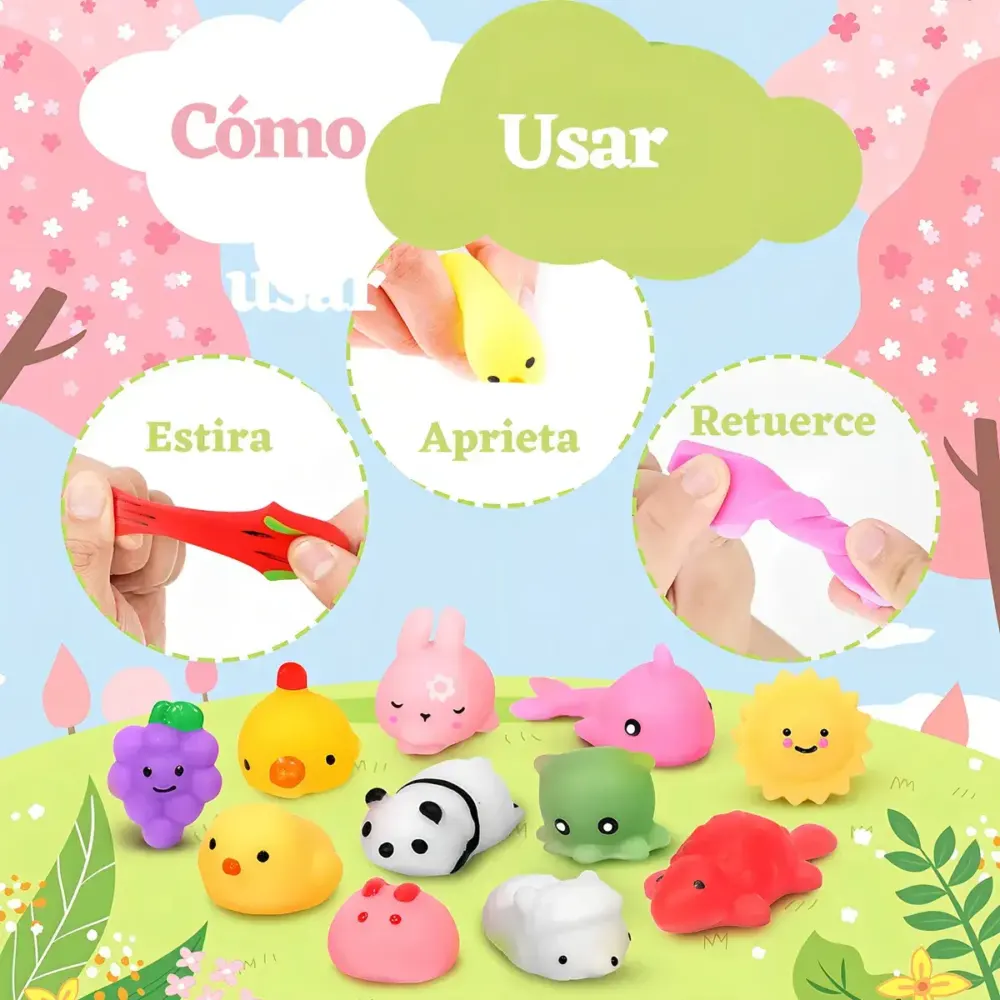 Mini Squishy x3 Animales - Imagen 5