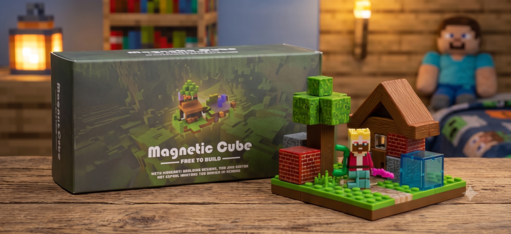 Bloques Magnéticos Minecraft x48 pcs