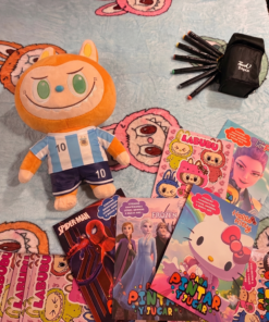 Peluche con manta + Marcadores touch x24 + Cuaderno para colorear DE REGALO!!!
