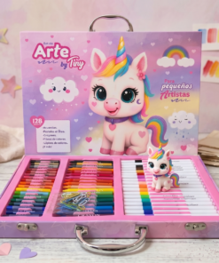 Alternative view of Valija de Arte 128pcs - Unicornio