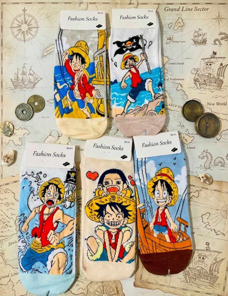 Medias Soquetes - One Piece