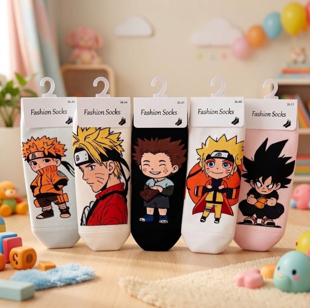 Medias Soquetes - Naruto/Goku