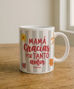 Taza de ceramica Mama gracias