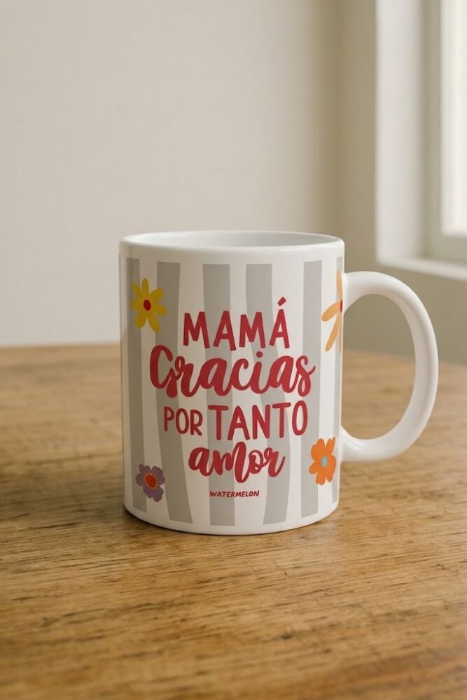 Taza de ceramica Mama gracias