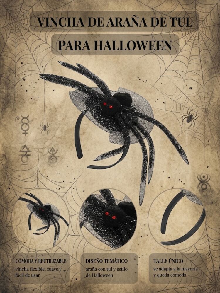 Vincha Halloween - Araña