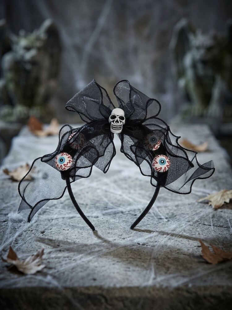 Vincha Halloween - Calavera y Ojos