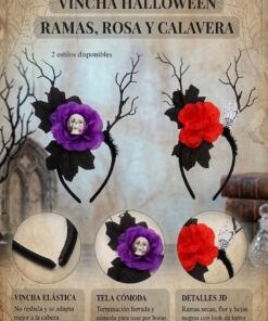 Vincha Halloween - Rosas