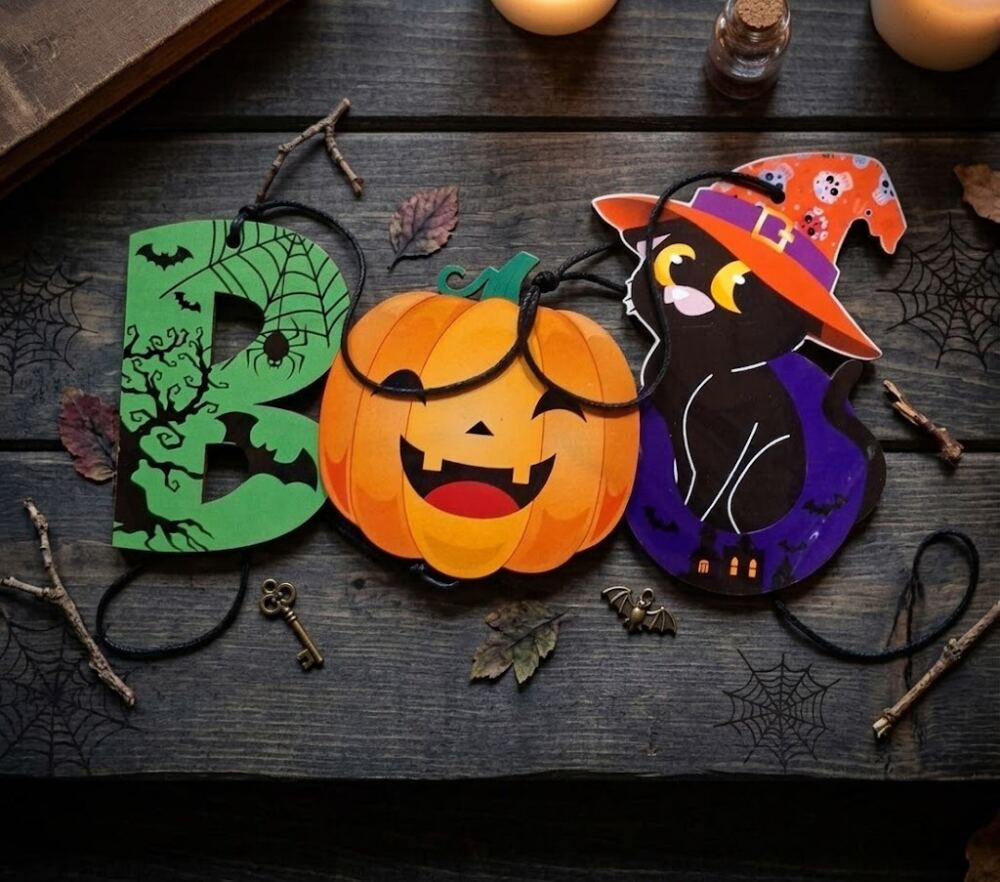Adorno Halloween colgante - Boo