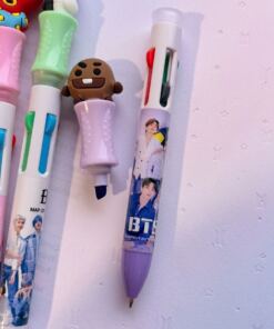 Alternative view of Lapicera 4 Colores con Resaltador – BTS