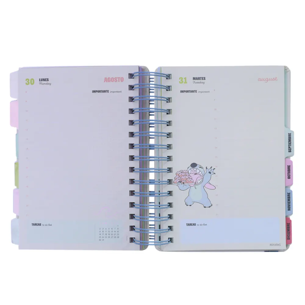 AGENDA DIARIA 14x20 mooving - Stitch 2027 - Imagen 2