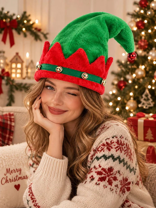 Gorro de Elfo Navideño