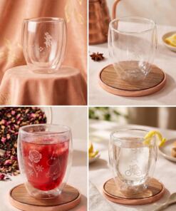 Vaso Doble Vidrio - Estampado - Imagen 3