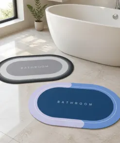 Alfombra Bathroom Ovalada