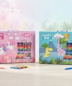Valija de Arte 128pcs - Unicornio/Dino - Imagen 4