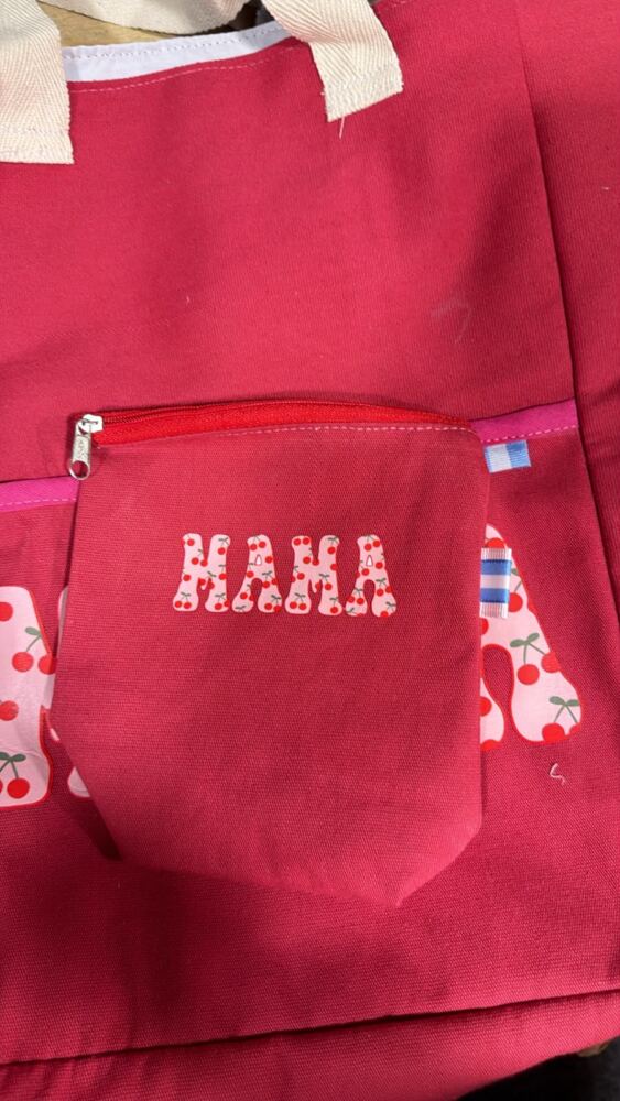 Bolso + chaulata cherry -Mamá