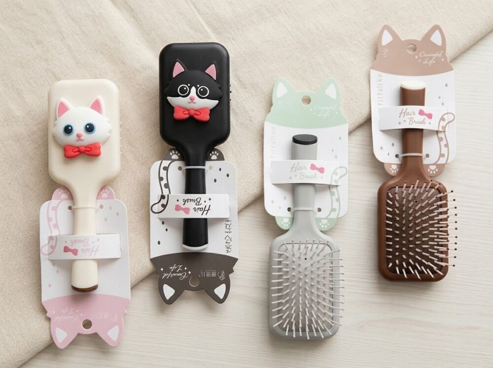 Cepillo Rectangular - Gatito