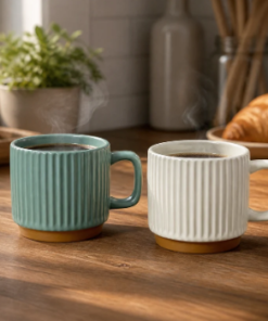 Taza Ceramica - Line Wood