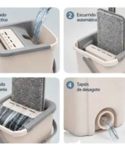 Mopa plana + Balde centrifugo - Aitech - Imagen 3