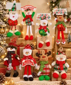 Muñeco Navideños de Patas Largas