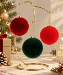 Bola de Navidad Terciopelo x6 - Imagen 4