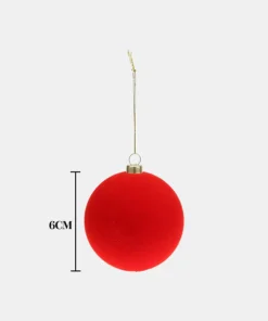 Bola de Navidad Terciopelo x6 - Imagen 5