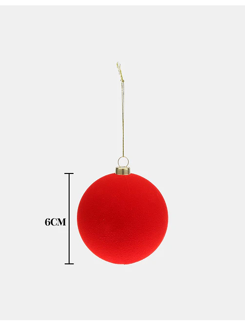 Bola de Navidad Terciopelo x6 - Imagen 5