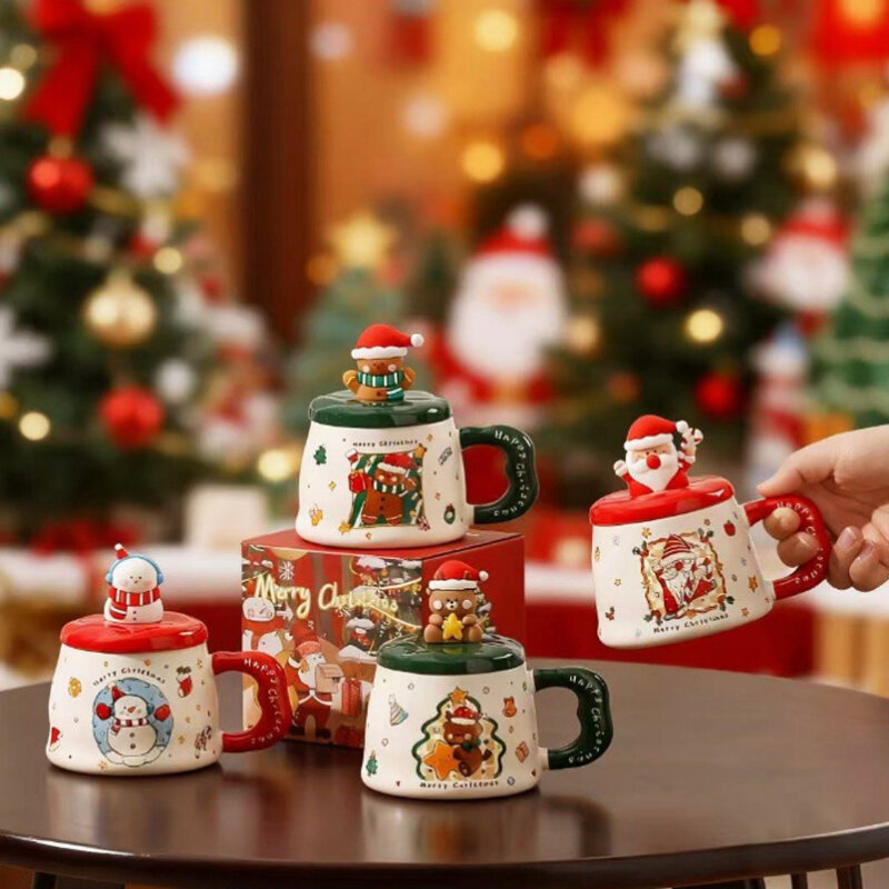 Taza Navideña – Santa y Osito