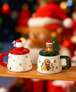 Taza Navideña - Santa y Osito - Imagen 4