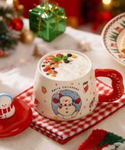 Taza Navideña - Santa y Osito - Imagen 3