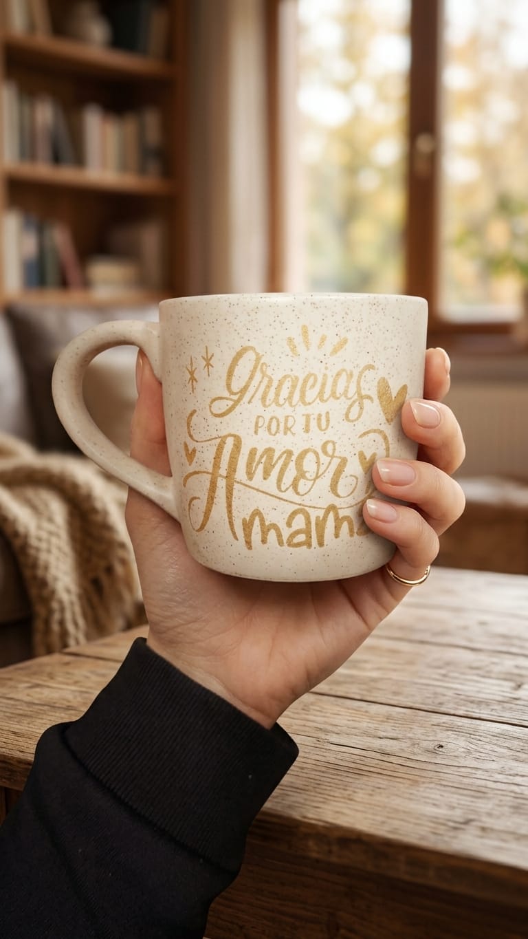 Taza Frase Dorada - Dia de la madre - Imagen 3